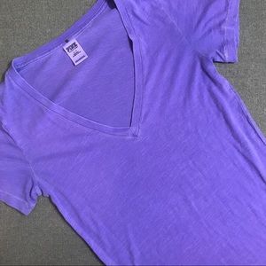 PINK - Lilac V-neck